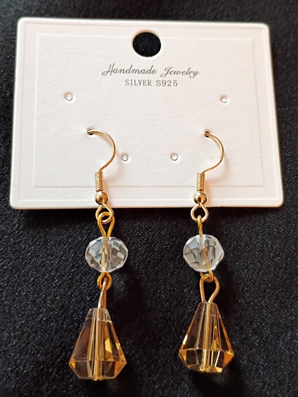 Beaded Drop Earrings Statement Jewelry